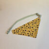 Dog Bandanna Honey Bee pattern over the collar