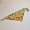 Dog Bandanna Honey Bee pattern over the collar