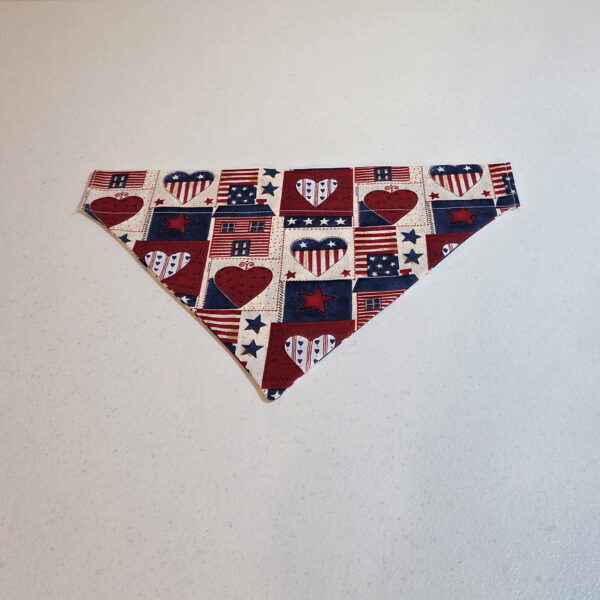 Red White Blue Dog Bandanna