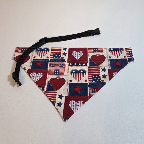 Red White Blue Dog Bandanna