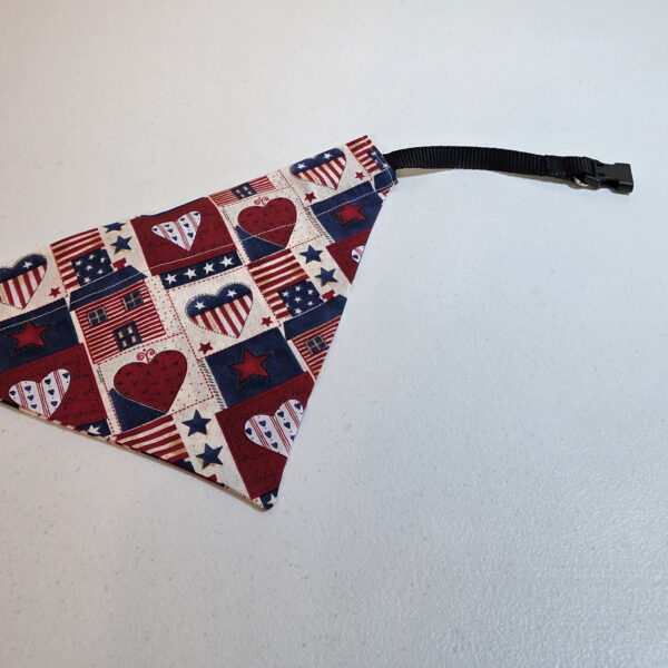Red White Blue Dog Bandanna
