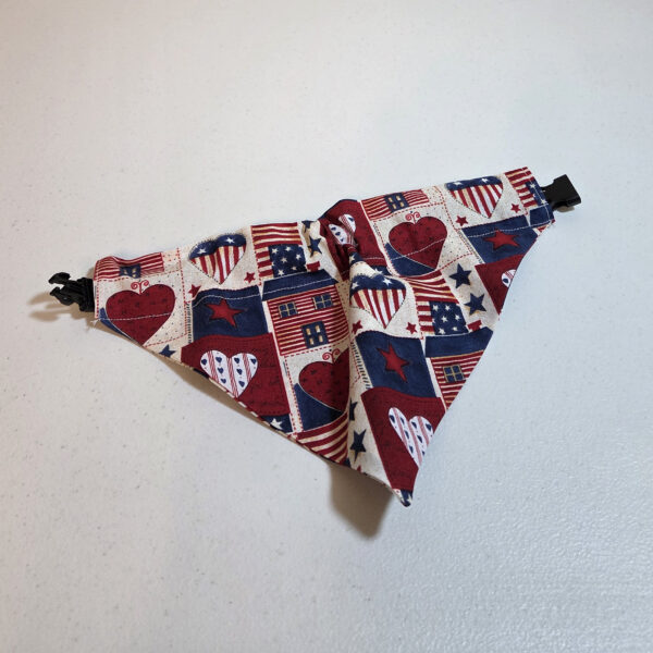 Red White Blue Dog Bandanna
