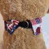 Red White Blue Dog Bandanna with stuffed dog for example.