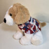Red White Blue Dog Bandanna with stuffed dog for example.
