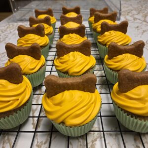 Pupcakes with dog friendly icing
